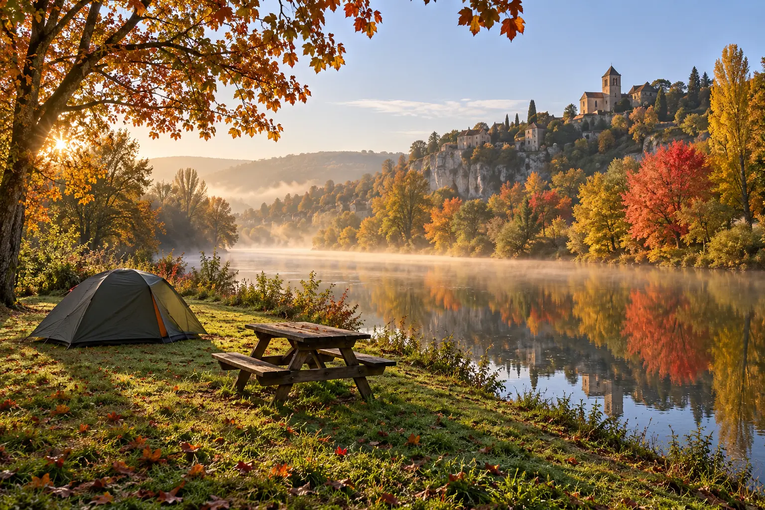 Camping hors saison : où partir d’octobre à mars, mois par mois